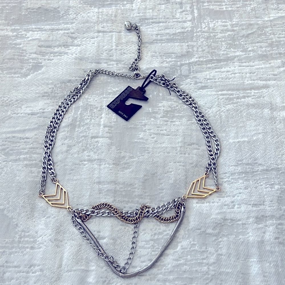 EXPRESS TWO TONE CHAIN BELT NWT